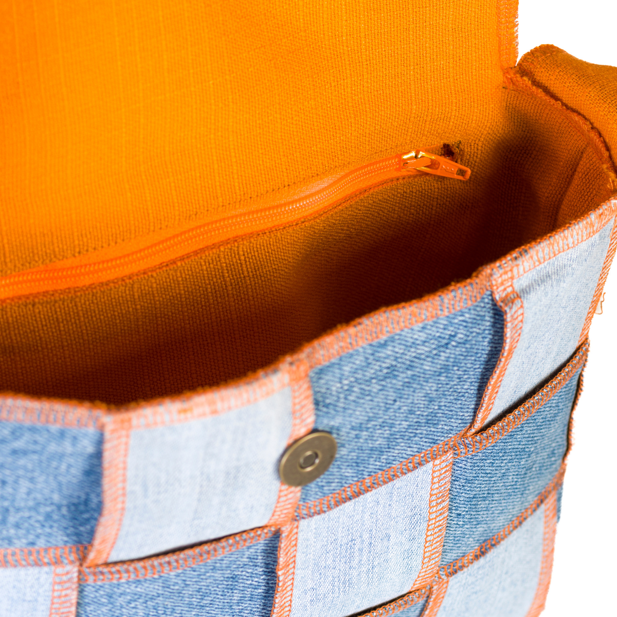 Handtas - ORANJE - Groot 1