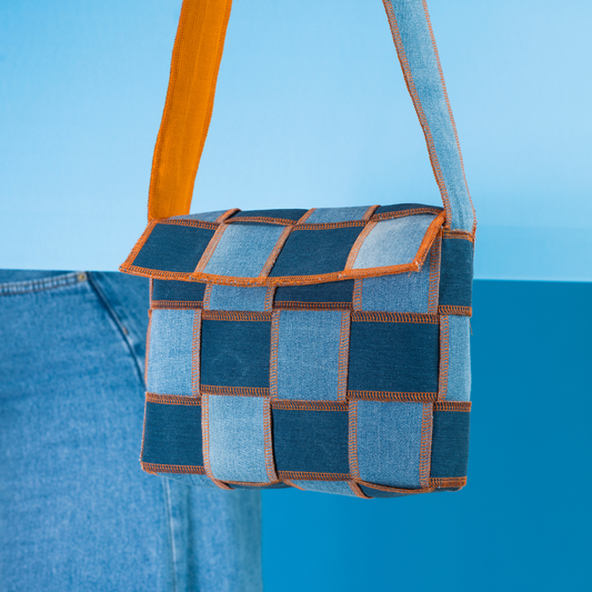 Handtas - ORANJE - Groot 2