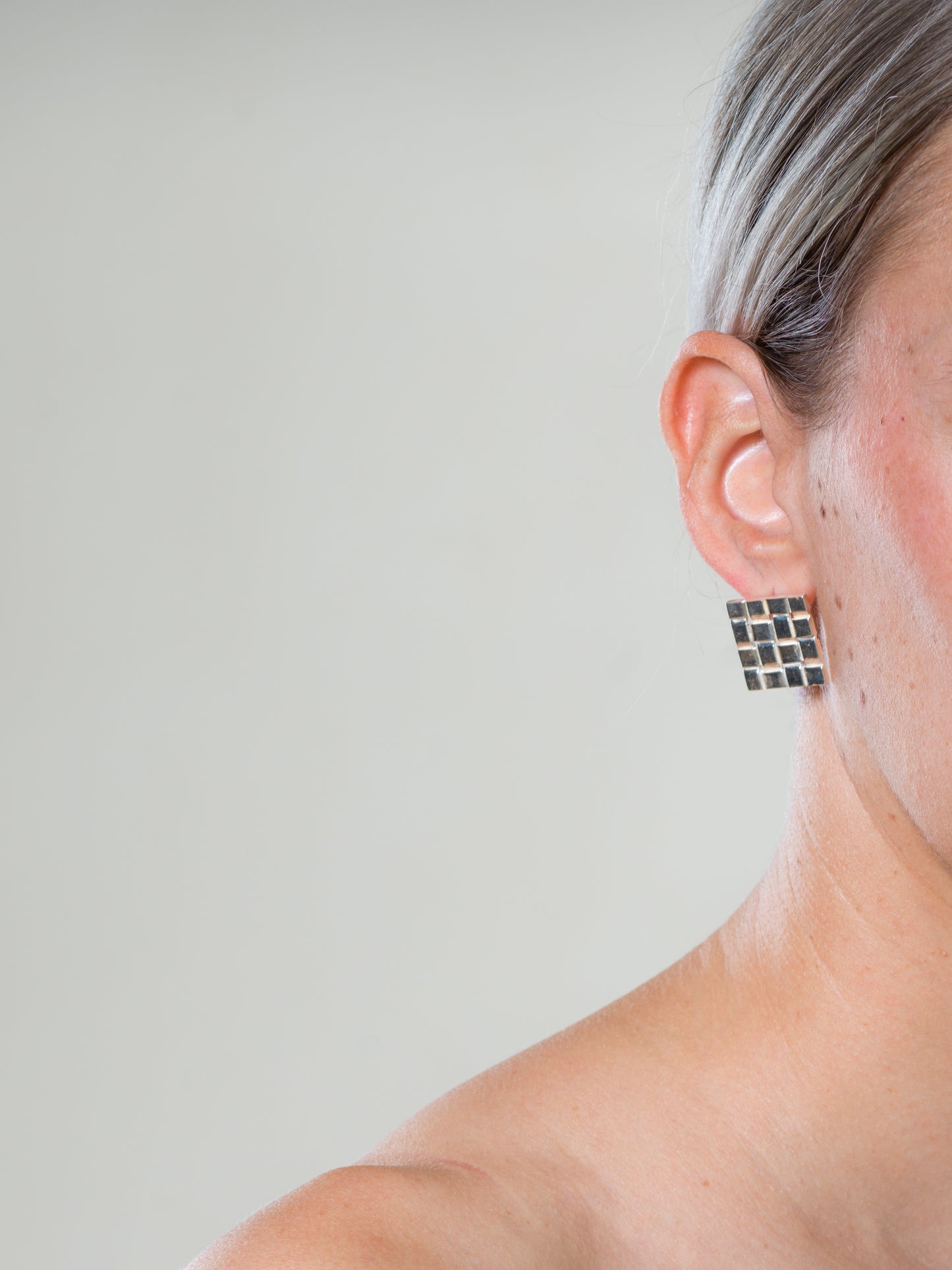 Juweel - Oorringen - Groot vierkant