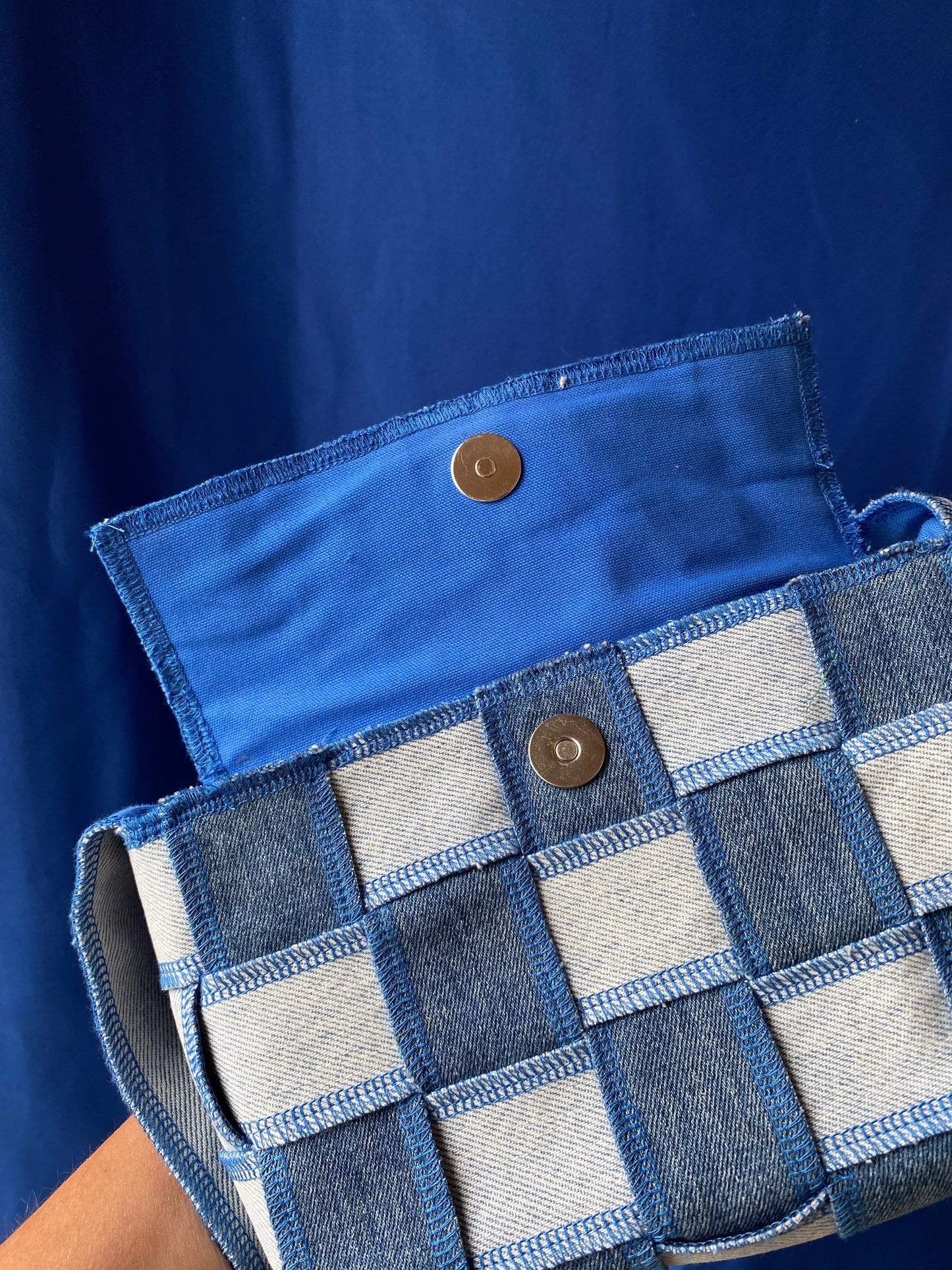 Handtas - BLAUW - Klein 1